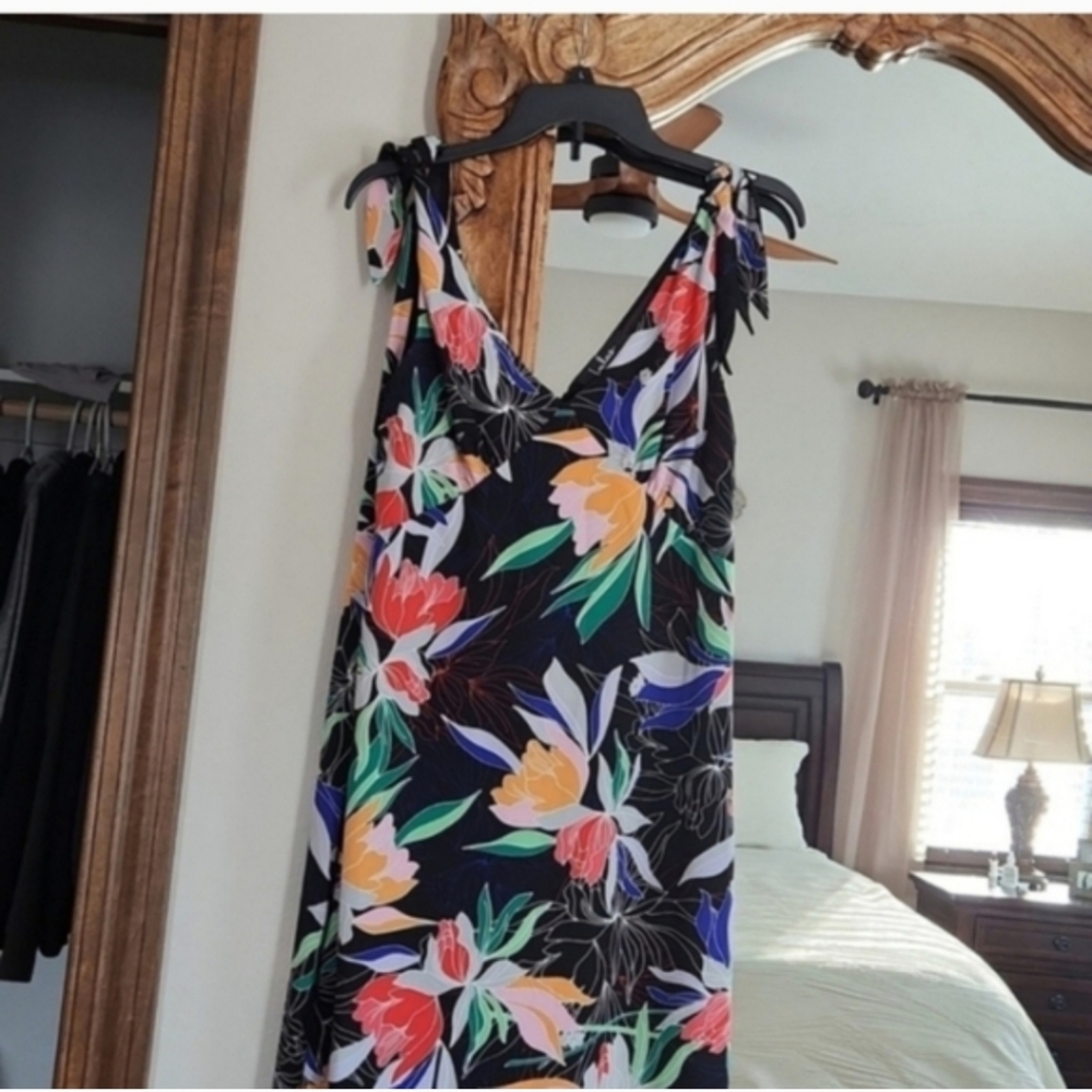 Lulus Multi Floral Black Maxi Dress - Picture 4 of 6